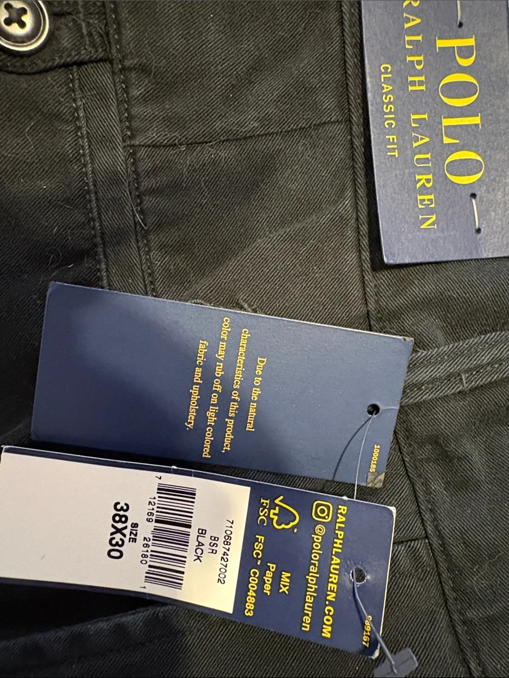 Polo by Ralph Lauren Black Men's Chino Pants